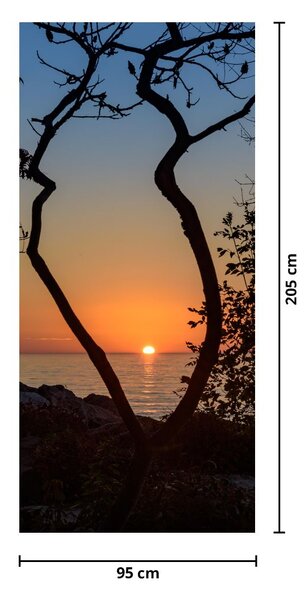 Foto tapeta za vrata - Zalazak sunca (95x205cm)