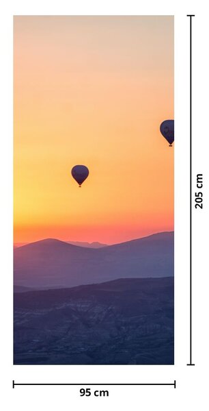 Foto tapeta za vrata - Baloni na vrući zrak (95x205cm)