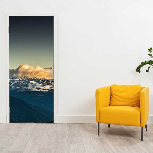 Foto tapeta za vrata - Visoki planinski vrhovi (95x205cm)
