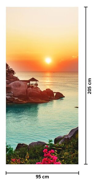 Foto tapeta za vrata - Prekrasna plaža (95x205cm)