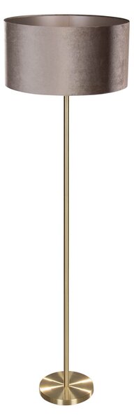 Podna svjetiljka mesingana s baršunastom nijansom taupe 50cm - Simplo