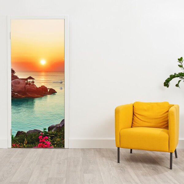Foto tapeta za vrata - Prekrasna plaža (95x205cm)