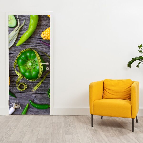 Foto tapeta za vrata - Povrće (95x205cm)