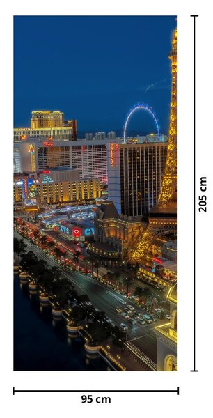 Foto tapeta za vrata - Las Vegas (95x205cm)