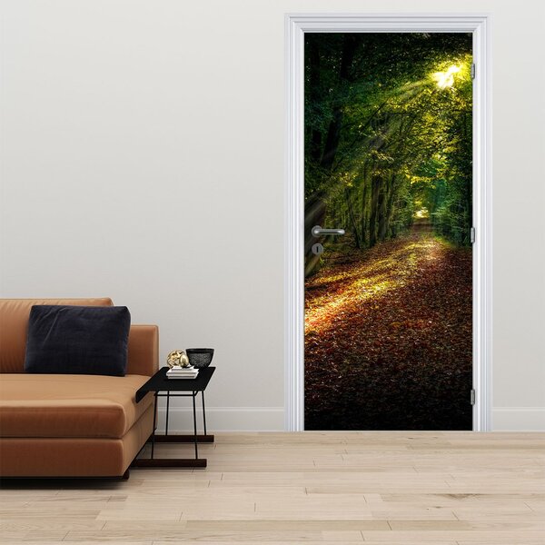 Foto tapeta za vrata - Šumska cesta (95x205cm)