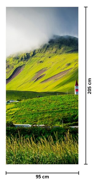 Foto tapeta za vrata - Planinski krajolik (95x205cm)
