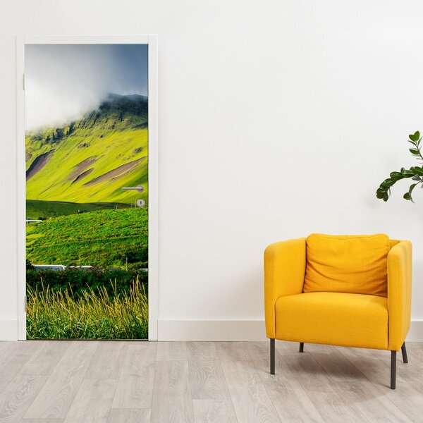 Foto tapeta za vrata - Planinski krajolik (95x205cm)