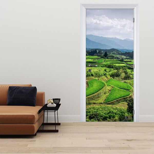 Foto tapeta za vrata - Rižina polja (95x205cm)
