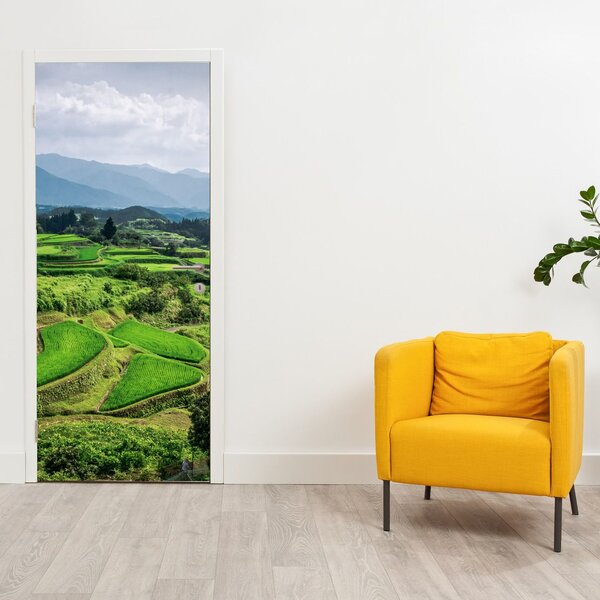 Foto tapeta za vrata - Rižina polja (95x205cm)