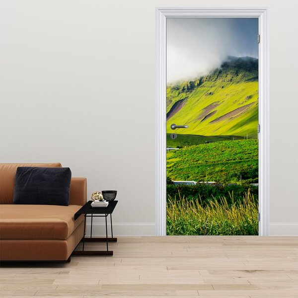 Foto tapeta za vrata - Planinski krajolik (95x205cm)