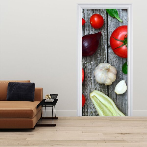 Foto tapeta za vrata - Povrće (95x205cm)