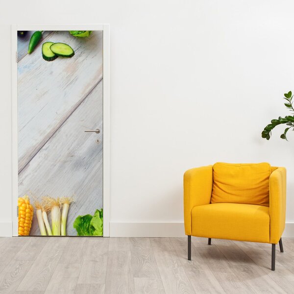 Foto tapeta za vrata - Povrće (95x205cm)