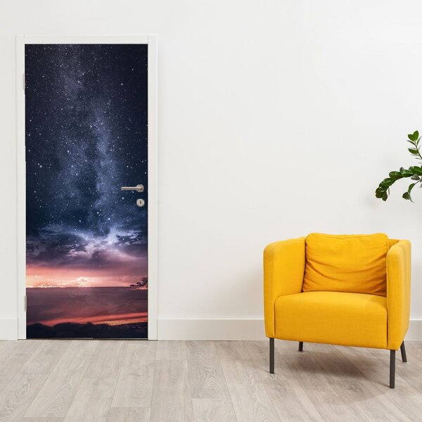 Foto tapeta za vrata - Nebo sa zvijezdama (95x205cm)