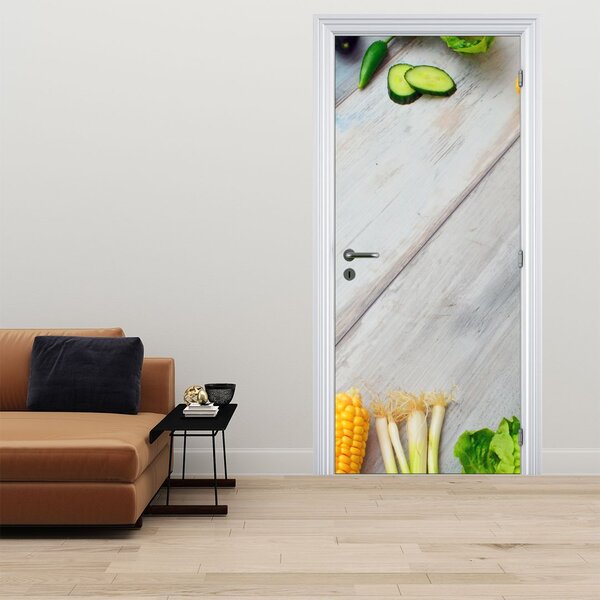 Foto tapeta za vrata - Povrće (95x205cm)