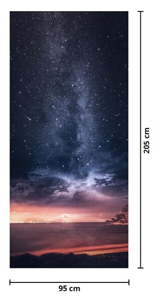 Foto tapeta za vrata - Nebo sa zvijezdama (95x205cm)
