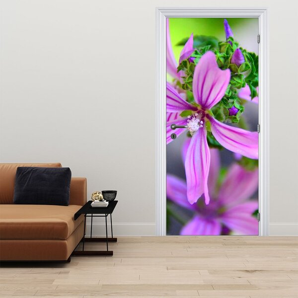 Foto tapeta za vrata - Slika cvijeta izbliza (95x205cm)
