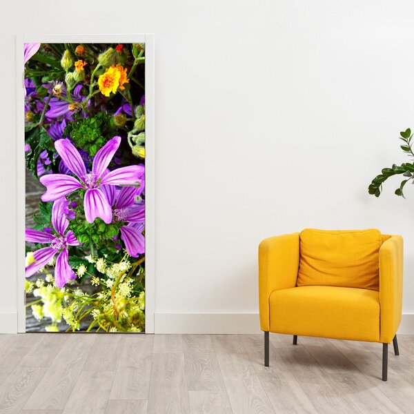 Foto tapeta za vrata - Livadsko cvijeće (95x205cm)