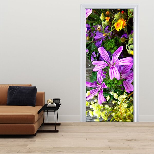 Foto tapeta za vrata - Livadsko cvijeće (95x205cm)