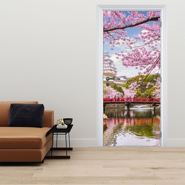 Foto tapeta za vrata - Japanske trešnje (95x205cm)