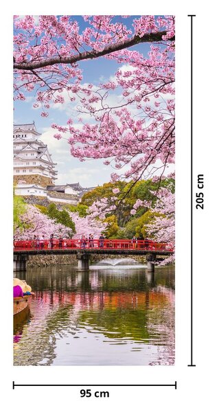 Foto tapeta za vrata - Japanske trešnje (95x205cm)