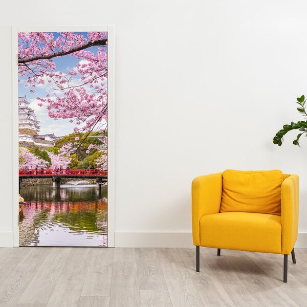 Foto tapeta za vrata - Japanske trešnje (95x205cm)