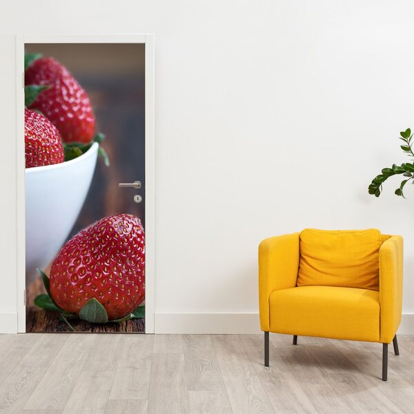 Foto tapeta za vrata - Jagode (95x205cm)