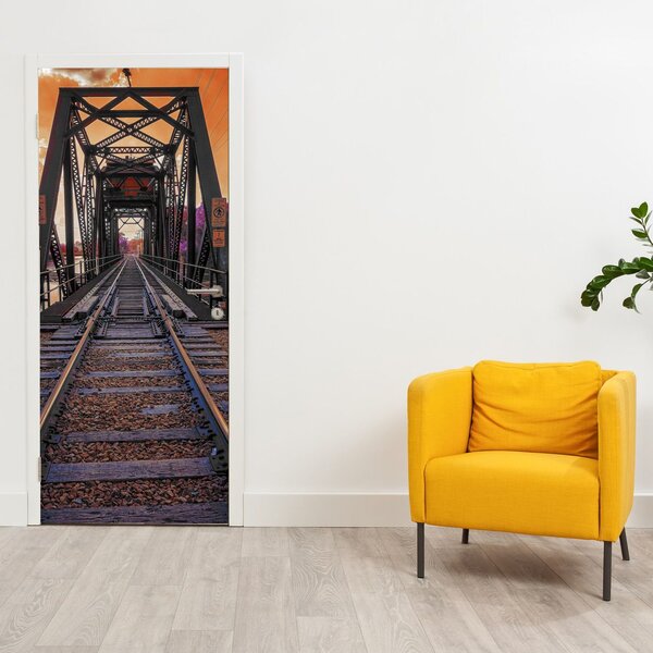 Foto tapeta za vrata - Željeznički most (95x205cm)