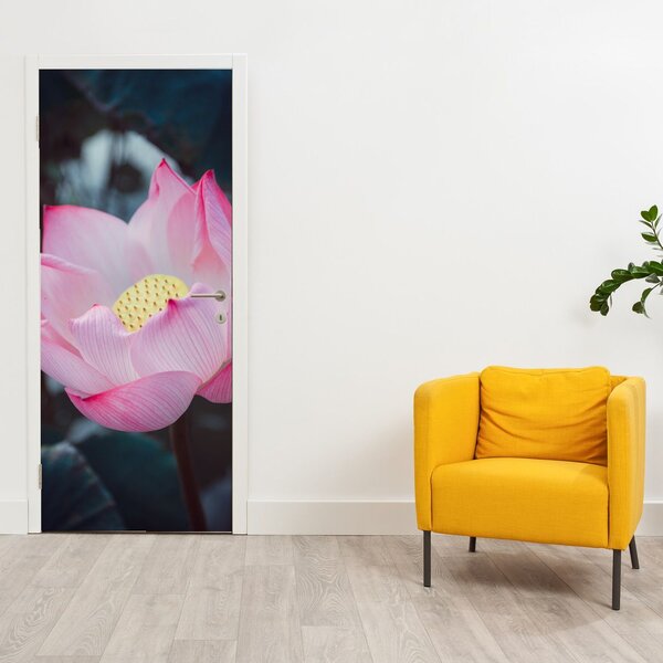 Foto tapeta za vrata - Ružičasto cvijeće (95x205cm)