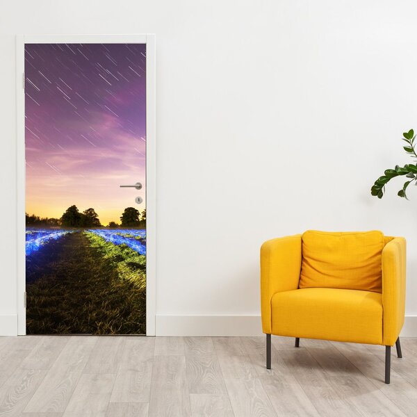 Foto tapeta za vrata - Šareno polje (95x205cm)
