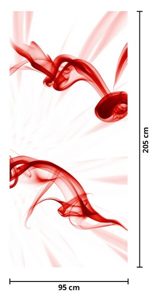 Foto tapeta za vrata - Srce od dima (95x205cm)