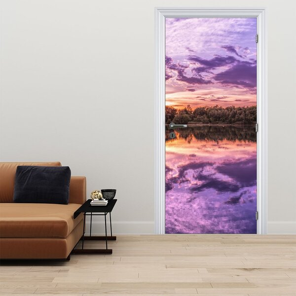 Foto tapeta za vrata - Ljubičasto nebo (95x205cm)