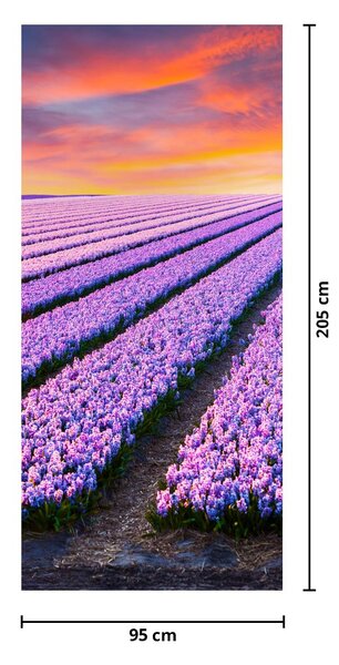 Foto tapeta za vrata -Farma cvijeća (95x205cm)
