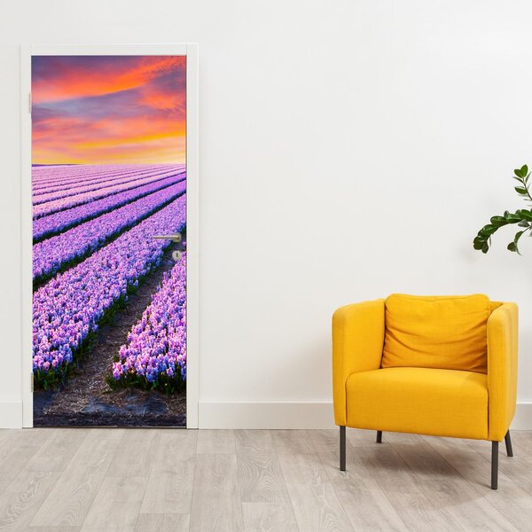 Foto tapeta za vrata -Farma cvijeća (95x205cm)