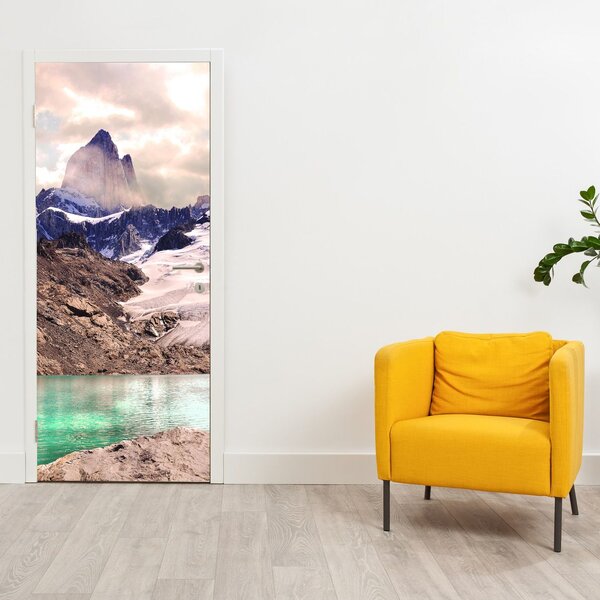 Foto tapeta za vrata - Planinsko jezero (95x205cm)