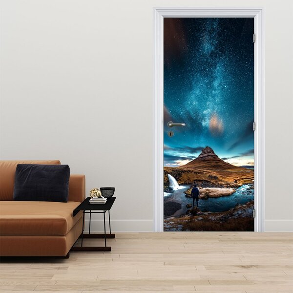 Foto tapeta za vrata - Plava Mliječna staza (95x205cm)