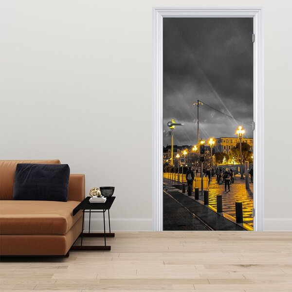 Foto tapeta za vrata - Panoramski vrtuljak u sumraku (95x205cm)
