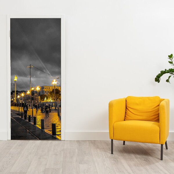 Foto tapeta za vrata - Panoramski vrtuljak u sumraku (95x205cm)