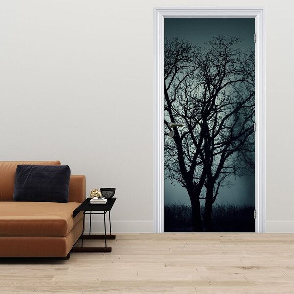 Foto tapeta za vrata - Drvo u sumraku (95x205cm)