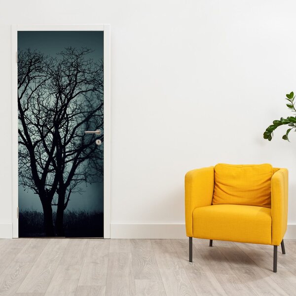 Foto tapeta za vrata - Drvo u sumraku (95x205cm)