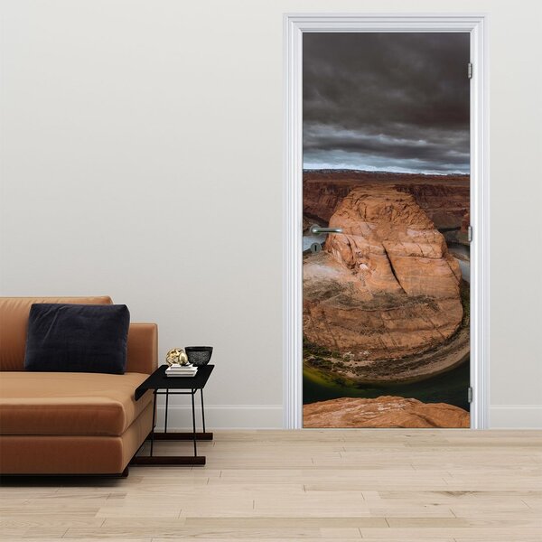 Foto tapeta za vrata - Jezero u litici (95x205cm)