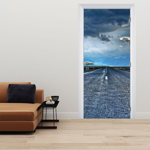 Foto tapeta za vrata - Put u oluji (95x205cm)