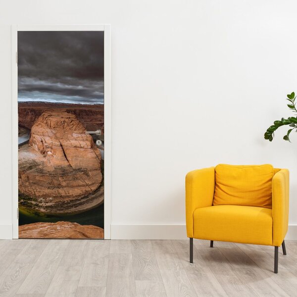 Foto tapeta za vrata - Jezero u litici (95x205cm)