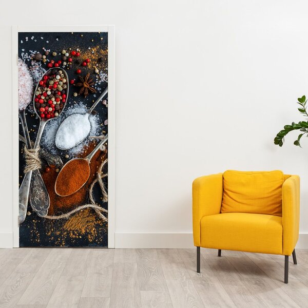 Foto tapeta za vrata - Začini (95x205cm)