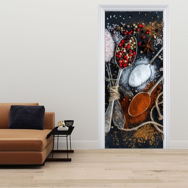 Foto tapeta za vrata - Začini (95x205cm)