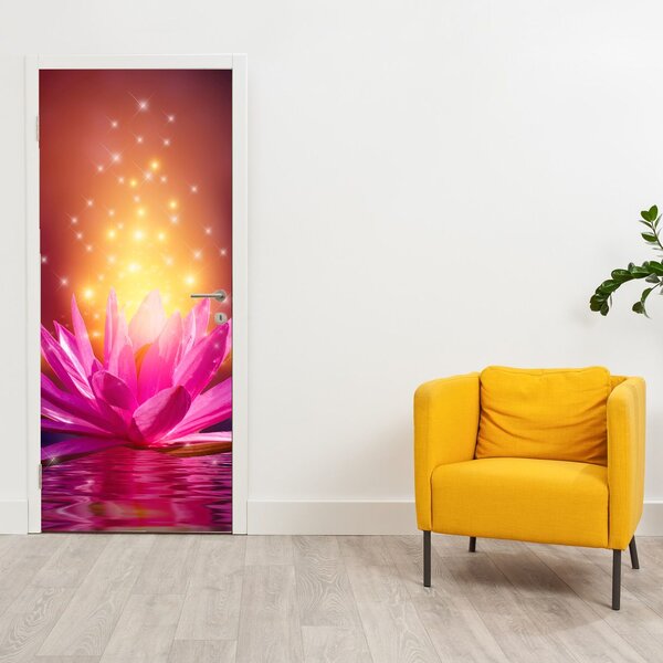 Foto tapeta za vrata - Lopoč na vodi (95x205cm)