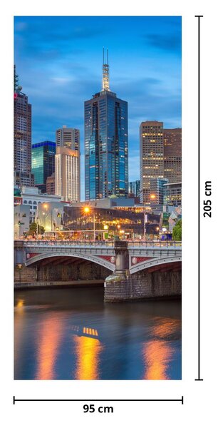 Foto tapeta za vrata - Grad Melbourne (95x205cm)