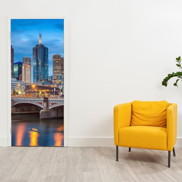 Foto tapeta za vrata - Grad Melbourne (95x205cm)
