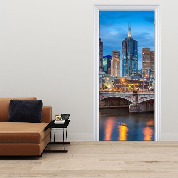 Foto tapeta za vrata - Grad Melbourne (95x205cm)