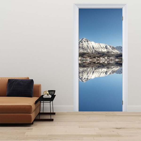 Foto tapeta za vrata - Planine i njihov odraz (95x205cm)
