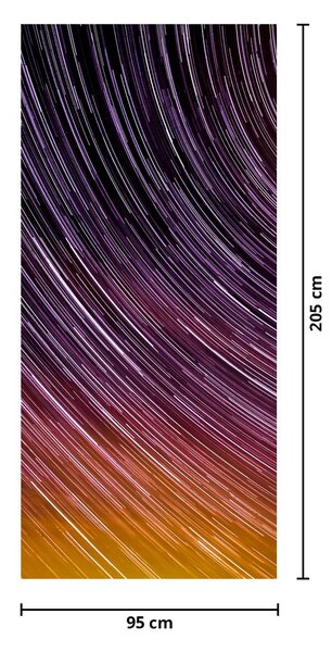 Foto tapeta za vrata - Zamagljene zvijezde na nebu (95x205cm)